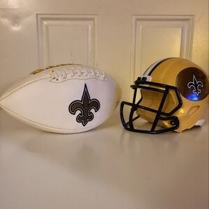 New Orleans Saints limited superBowl Football & piggy Bank collector items